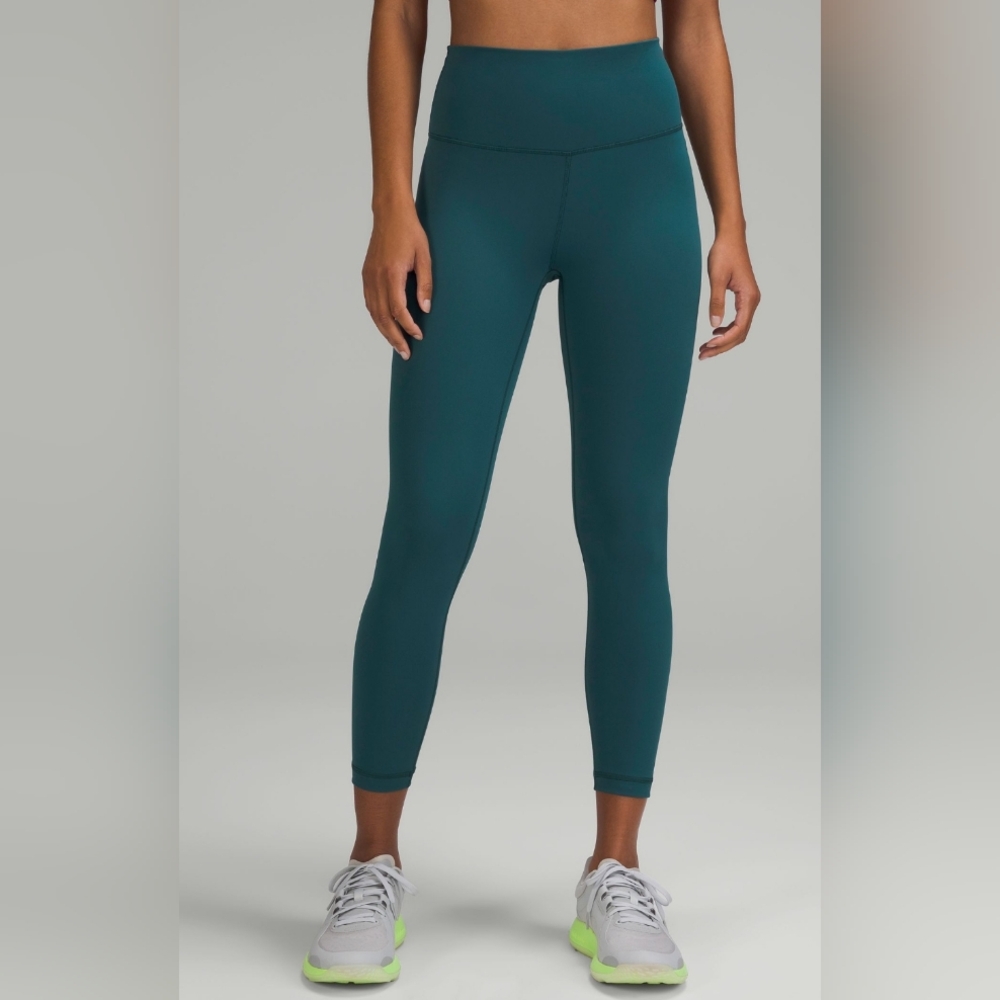 Wunder Train High-Rise Tight 25" Size 4, Green Jasper